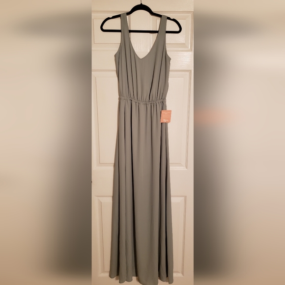 Show Me Your MuMu Dresses & Skirts - Show Me Your MuMu - Kendall Maxi Dress in Silver Sage Crisp, X-Small